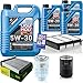 Produktbild Filter Set Inspektionspaket 8 Liter Liqui Moly Motoröl Longtime High Tech 5W-30 MANN-FILTER Innenraumfilter Kraftstofffilter Luftfilter Ölfilter