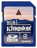 Kingston 8GB SDHC Memory Card Class 4