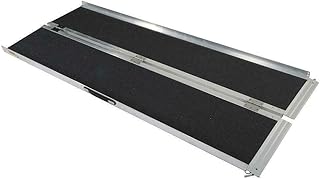 6FT Ramp Non-Skid Wheelchair Scooter Ramp 72-Inch Aluminum Load Ramp for Wheelchair Mobility Scooters Unfolded Dimensions (72 x 28.3 x 2)