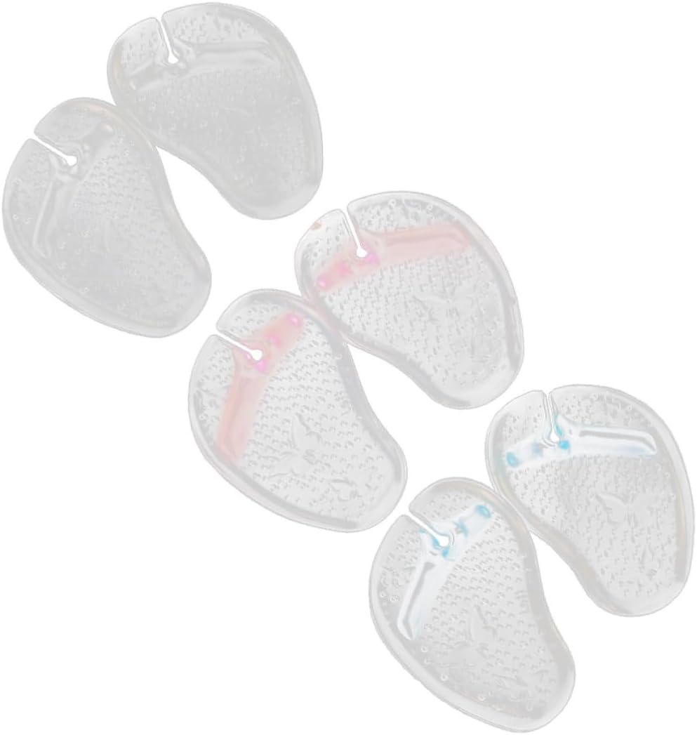3 Pairs Gel Forefoot Pads for Flip-Flops, Cushioned Shock Absorbing