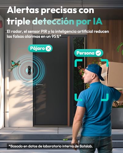 Miniatura 5 de Botslab Timbre Inalámbrico Con Cámara, 5mp, Visión 180 , 150 Días De Duración De La Batería, Sin Cuota Mensual, Audio Bidireccional, Detección De Personas, Impermeable, Alertas, 2.4ghz Wifi