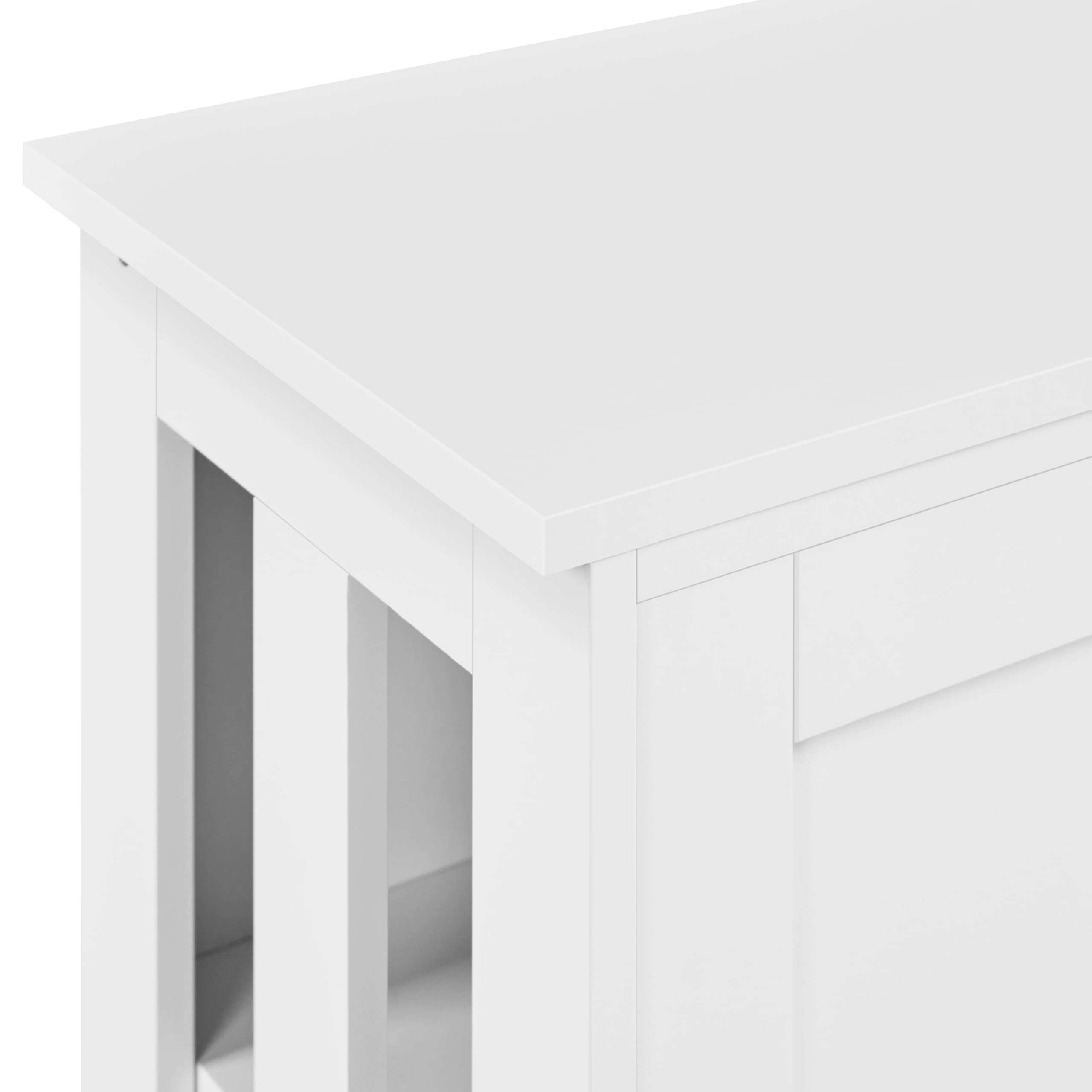 Yaheetech Küchenschrank Aufbewahrungsschrank mit Stauraum und Schiebetüren Konsolentisch Sideboard aus Holz Küchekommode freistehender Schrank Buffetschrank Beistellschrank Küchenmöbel Weiß
