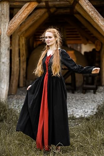 Robe médiévale Medusa résolvant le problème de taille avec ses lacets