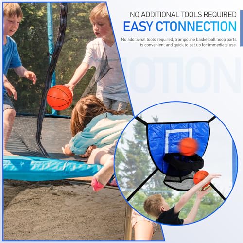 Panier de basket pour trampoline en PVC installation facile - 3