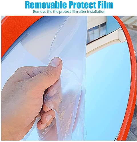 Miroir de circulation grand angle incassable avec support mural fourni - 3