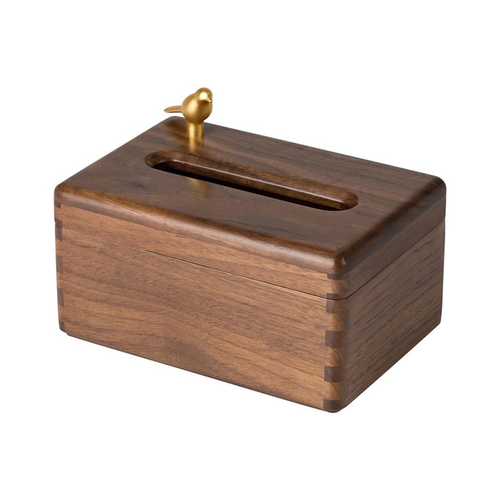 Tissue Box Holder Walnut Wood Tissue Box For Home Living Room Desktop Napkin Dispenser