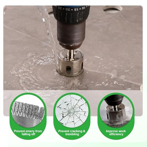 Kit de sierras copa 16 piezas 6-50 mm para cerámica y vidrio miniatura 4