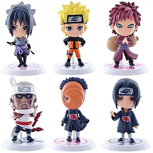 Kit 12 Bonecos Miniaturas Pvc 7 Cm Figura De Ação Anime Naruto Sasuke Action Figures