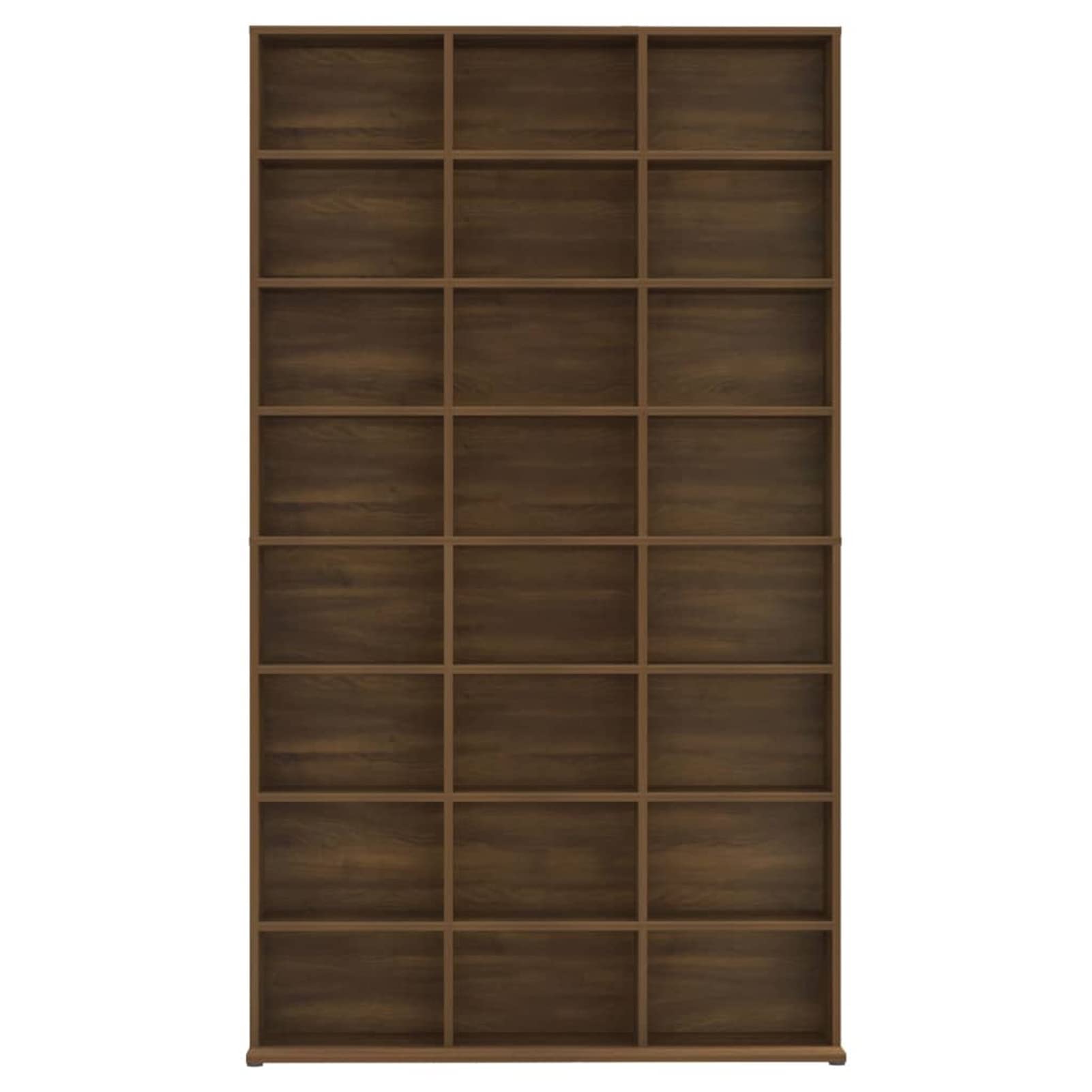 Mobile Porta CD Rovere Marrone 102x23x177,5cm Legno Multistrato,Scaffale Porta CD,DVD Archiviazione,Mobile Porta CD,Armadio Porta CD
