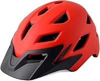 Vista 7 de Casco de bicicleta para niños y niñas, con luz LED, visera desmontable, para niños, jóvenes, adolescentes, multideporte, para patinaje, ciclismo