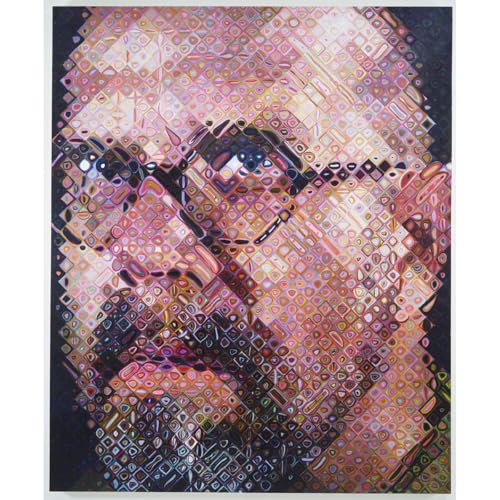 Impression sur toile Chuck Close excellente idée cadeau art moderne