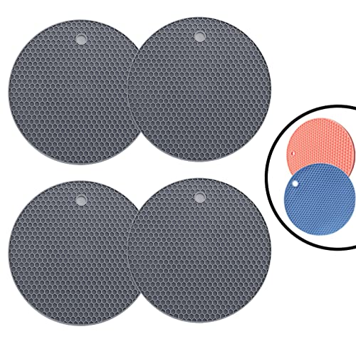 Descanso de Panela em Silicone - Apoio de Panela quente (CINZA)