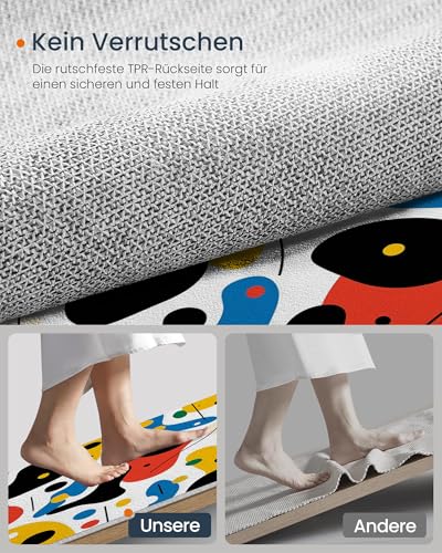 Tapis géométrique multicolore pour salon et salle à manger moderne