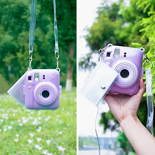 Funda transparente con brillo para Fuji Instax Mini 12 miniatura 6