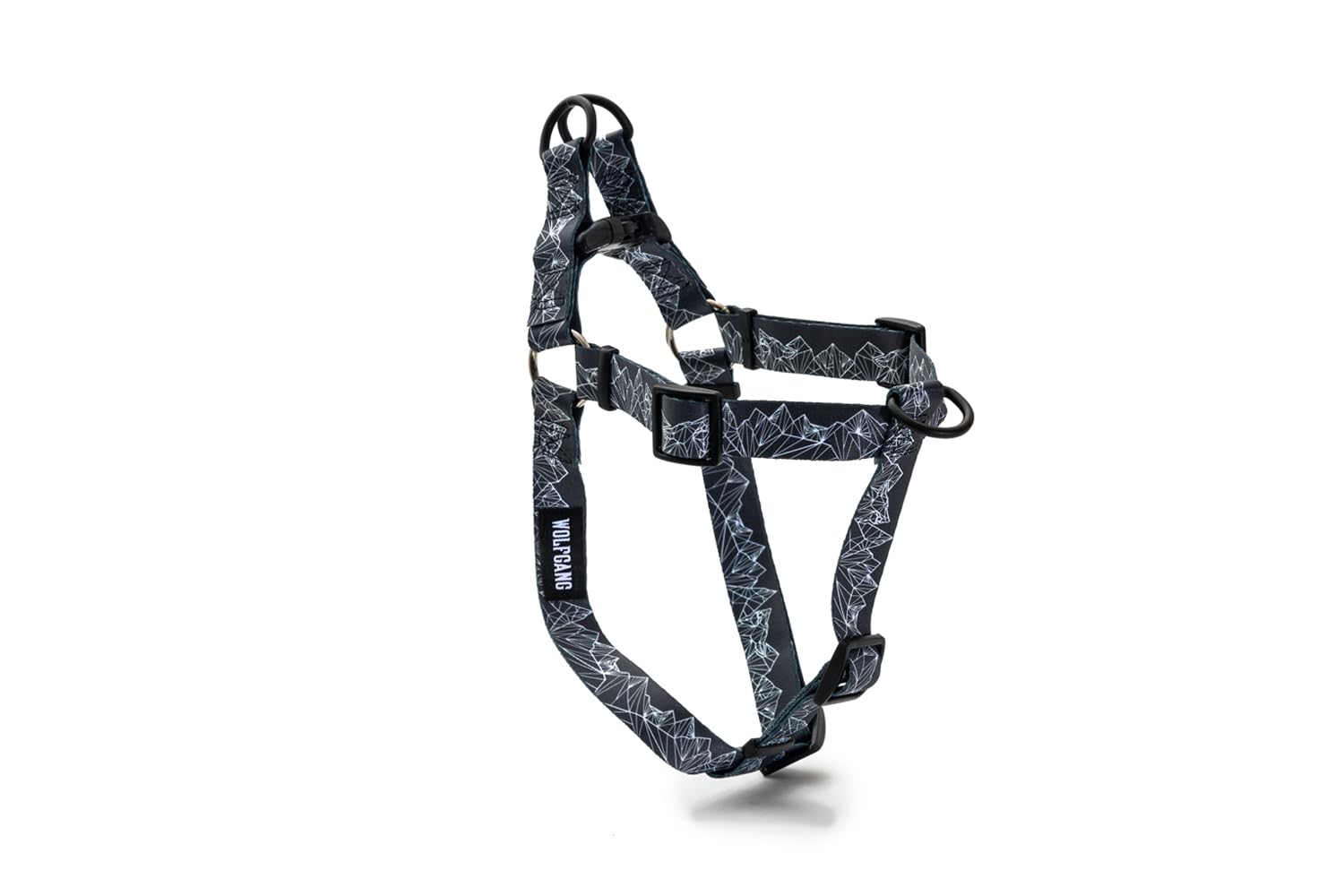 Wolfgang Premium No-Pull Dog Harness for Small Medium Large Dogs, Made in USA, Overland Print, Medium (5/8 Inch x 16-24 Inch)