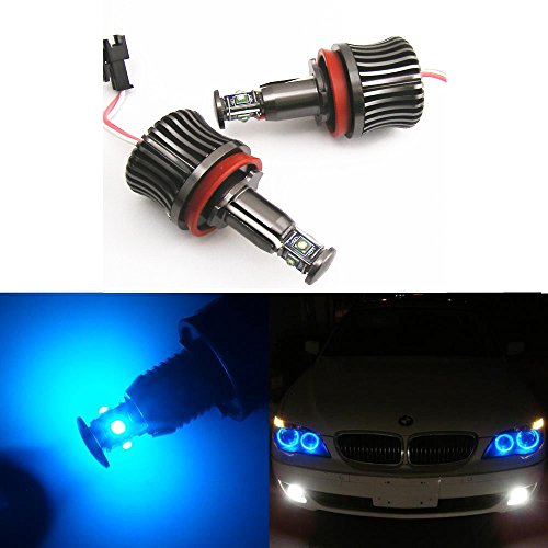 GFJMC 2 Blue Bright 40W H8 Error Free CREE LED Light Bulb for BMW 1 3 Z Series E82 E88 E89 E90 E92 E93 M3