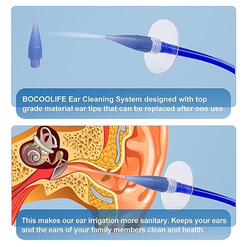 Bocoolife WYX-ZD21-IT12-14 Ear Wax Removal Kit, Ear Irrigation Flushing System Wax Cleaner Washer, Manual Ear Flush Ear Cleaning Kit, Flusher Safe Wash Effective Way Easy Washout Ear Buildup Wax thumb #3