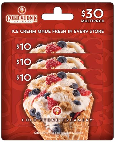 Cold Stone Creamery Gift Cards, Multipack of 3 -...
