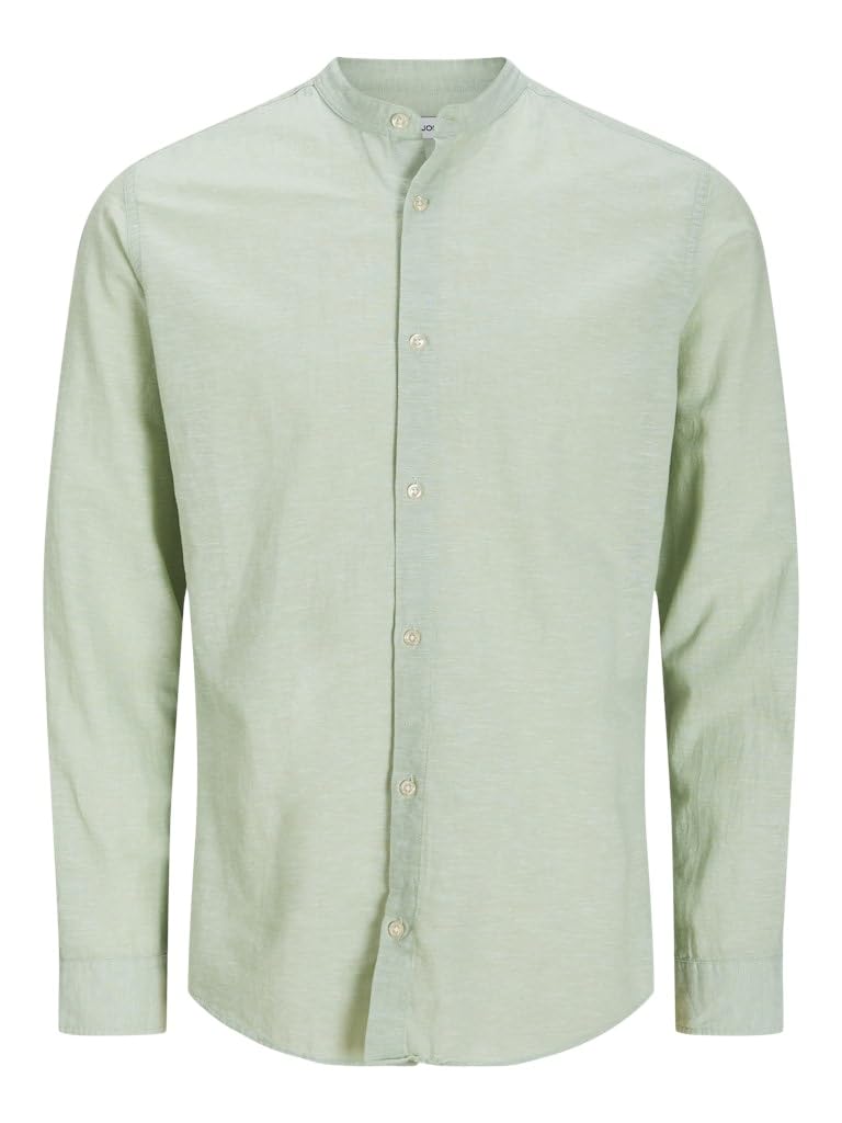 JACK & JONES Men's Jjebreeze Band Shirt LS Sn Long Sleeve Shirt