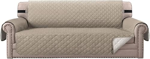 Vista 38 de MIFXIN Funda reversible para sofá, impermeable, antideslizante, lavable, con correa elástica, protector de muebles para mascotas, perros y niños