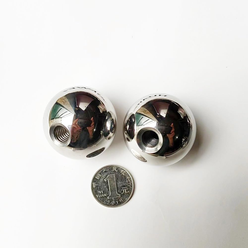 304 SUS M5 Gewindekugeln, Halbloch, glatte Metallkugeln for Armbänder, DIY-Hardware, 8–60 mm(30mmx1pcs)