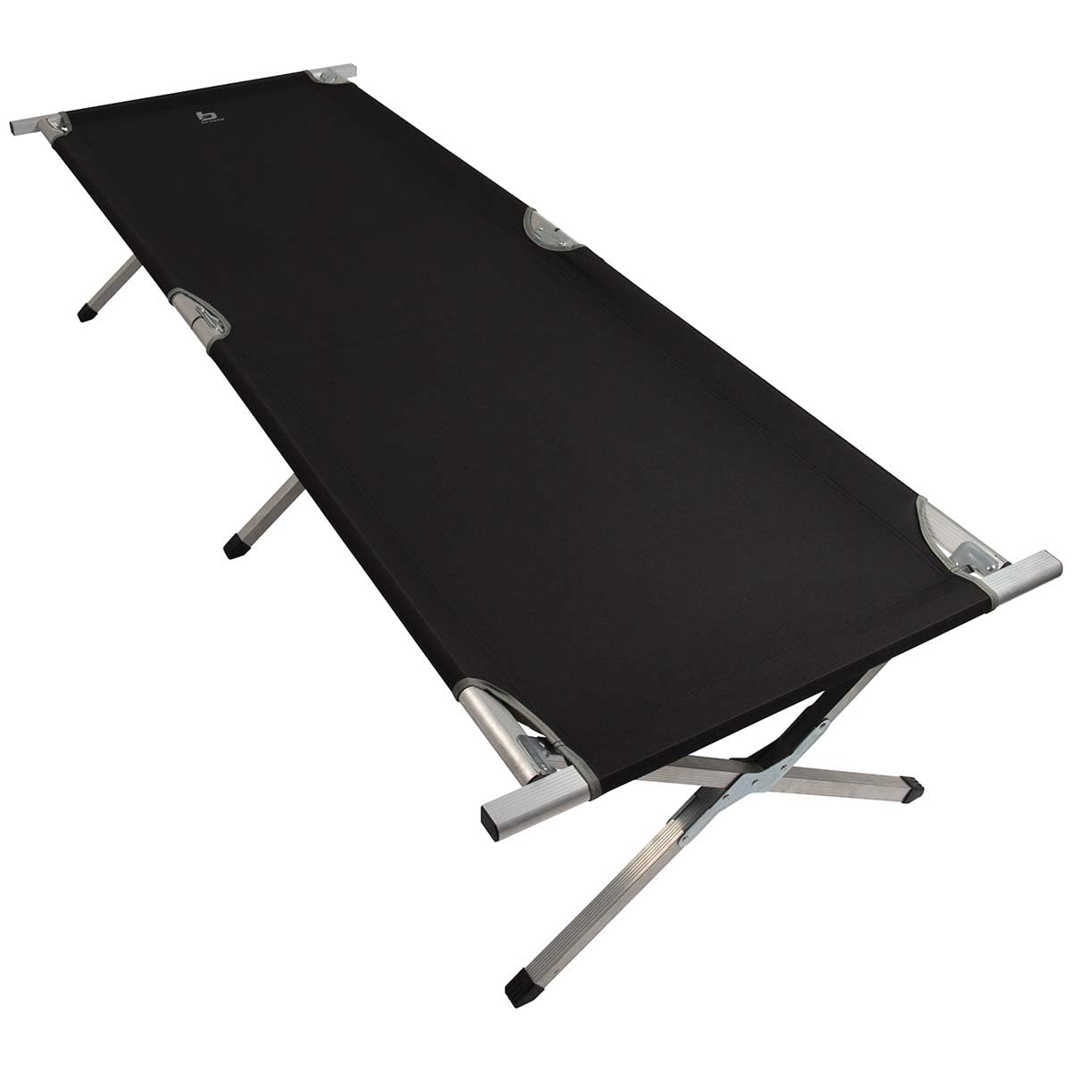 Bo-Camp - Fußhocker Bett - XL - Aluminium - Schwarz