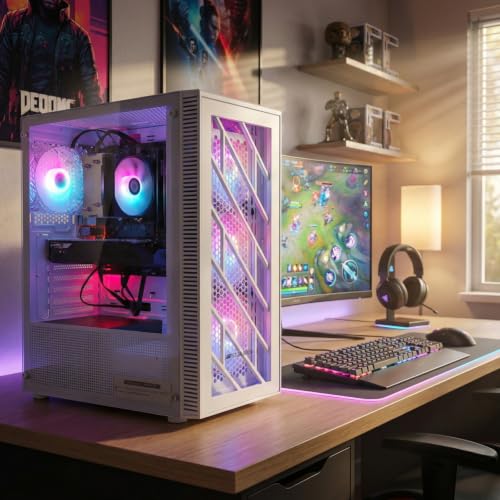 Image of STGAubron Gaming PC Desktop,Core I7,RX 470 8G,16G RAM,512G SSD