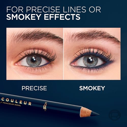 L'Oreal Paris Haute Couleur Kohl Eyeliner Pencil, Intense Eye Liner Color with Smooth Gel-Like Formula, Up To 12HR Eye Makeup Wear, 130 Blue Suede - image 7
