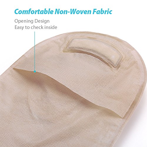 Lotfancy Ileostomy Supplies,15 Pcs Two-Piece Colostomy Bags With Closure, 5 Pcs Skin Barriers With Hydrocolloid & Non-Woven Border For Colonoscopy Stoma Care, Cut-To-Fit #TOP2