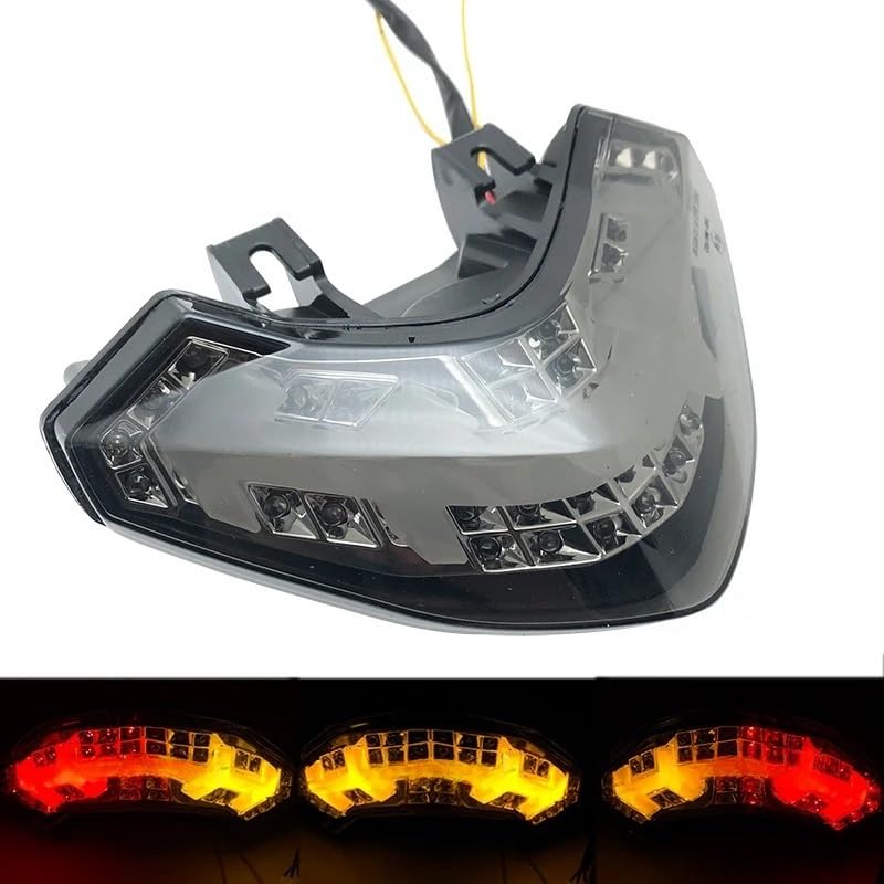 Luz trasera integrada para motocicleta que elimina intermitentes rotos en Multistrada 1200 2