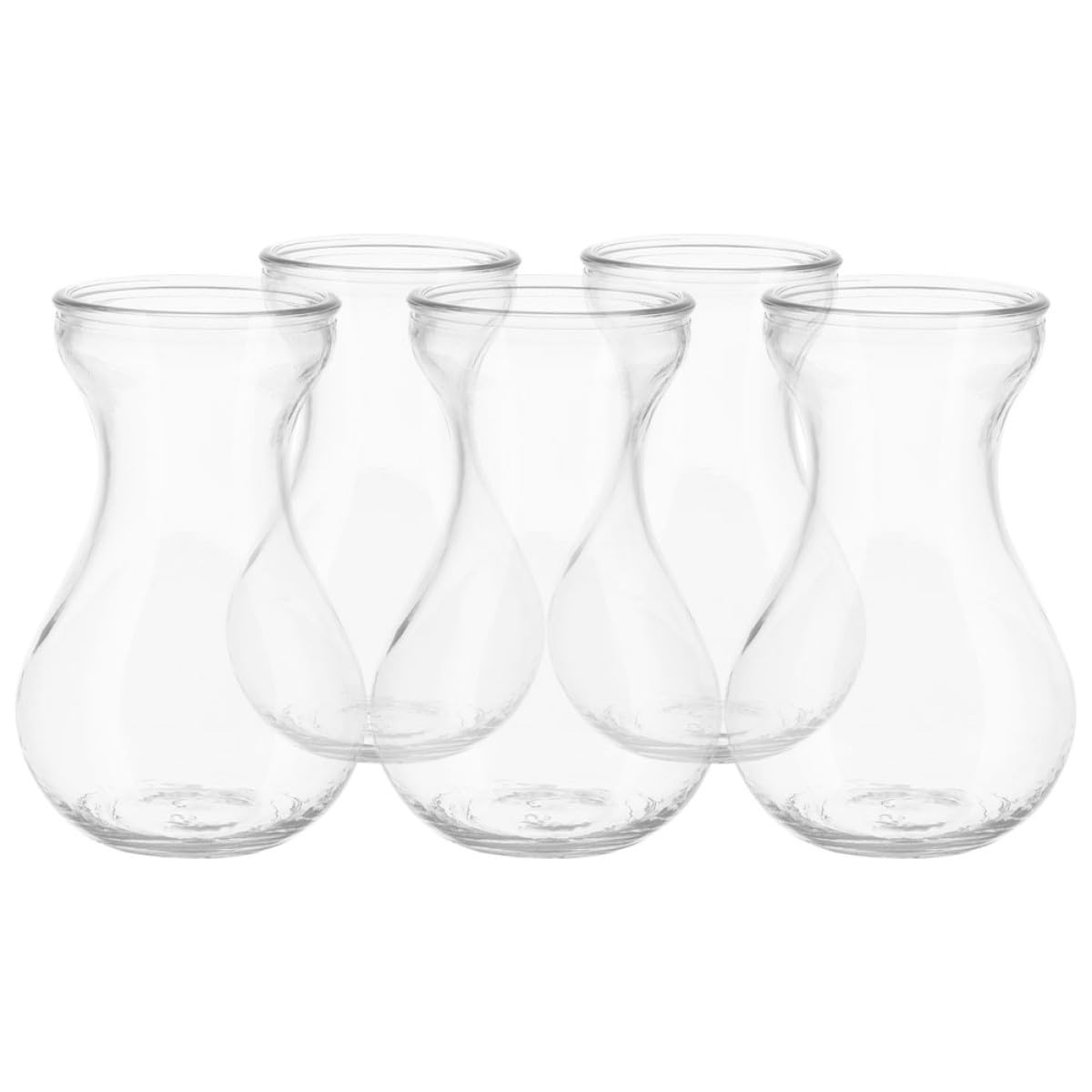 Petit vase à jacinthe transparent lot de 5 pour fleur et décoration maison