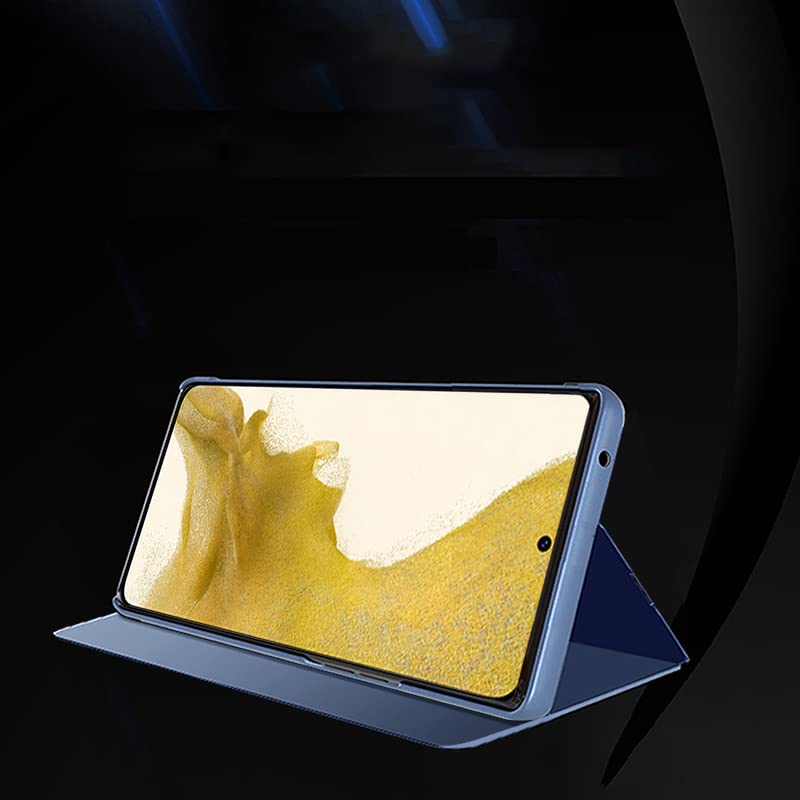 Coque Galaxy S24+ Plus LEMAXELERS fine à clapet miroir en polyuréthane - 5