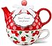 Pavilion Gift 49004 You and Me Tea for One Teapot Set by Jessie Steele