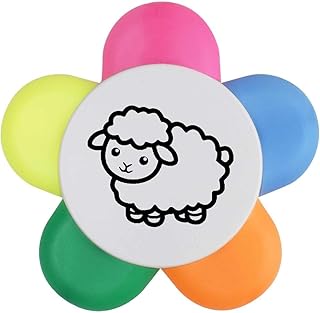 Azeeda 'Cute Sheep Standing' Flower Shape Hig...