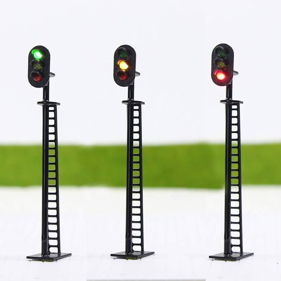 JTD08 Signal Heads With 3mm LEDs For Railway Signal HO Or OO Scale NEW