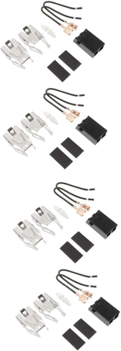 Angoily Sets Oven Burner Liners Kit Replacement Parts for Cooktop Induction Cooktop Stove Elements Plug Receptacle Block