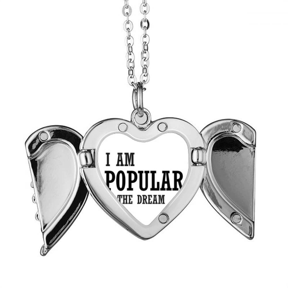 no/noI Am Popular In The Dream Angel Wings Necklace Pendant Fashion Gift