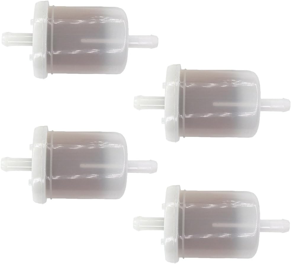 AISEN Pack Of 4 5/16" Clear Plastic InLine Fuel Filter For
