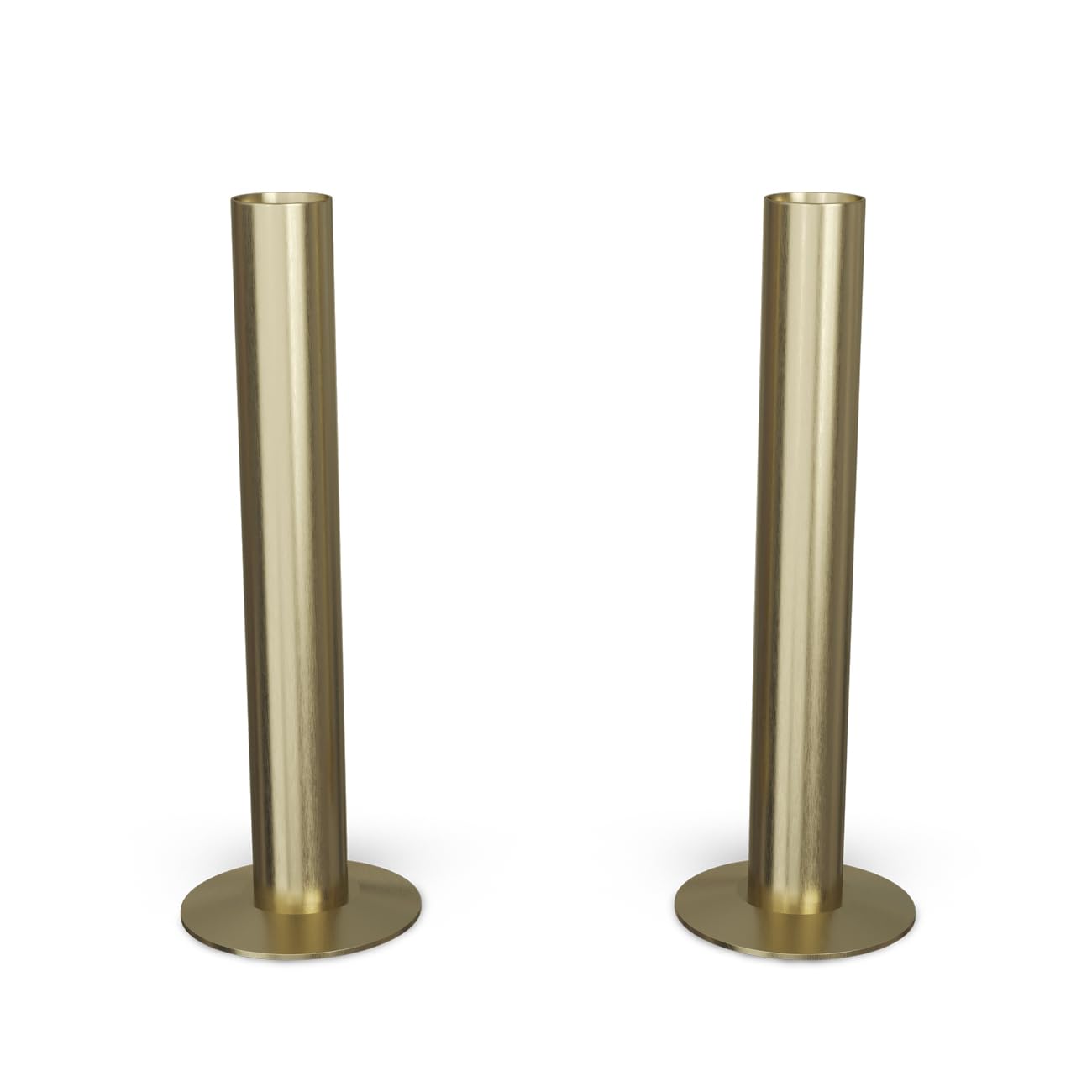 Uk Radiators Brushed Brass Brushed & Lacquered Radiator Pipe Covers 130Mm Talus