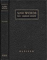 5,000 words you should know;: How to build a vocabulary, B0007J2QN8 Book Cover