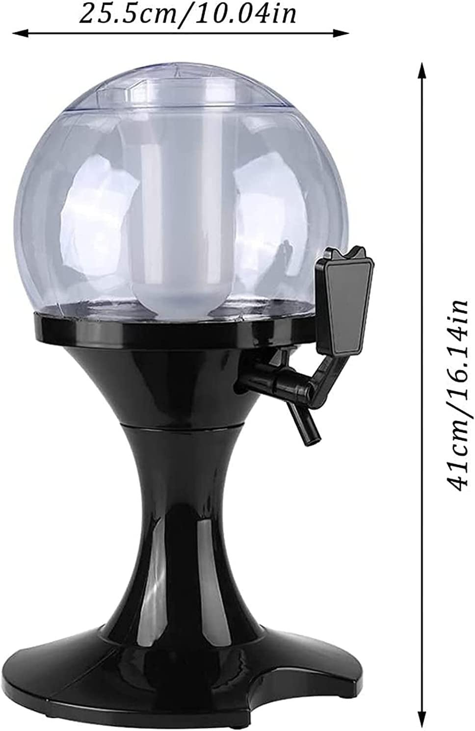 NAKEAH Dispensador de Cerveza con Grifo, dispensador de Bebidas Dispensador de Cerveza de 3,5 l, dispensador de Bebidas, dispensador de Cerveza Ball Party