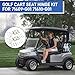 2 Pack Golf Cart Seat Hinge Kit for EZGO TXT Medalist 1995-up Golf Cart Electric/Gas, Hinge Kit Replaces OEM 71610-G01 71609-G01