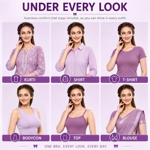 Image of LIBRA Full Coverage Inner Elastic Bra Lib-Bloom