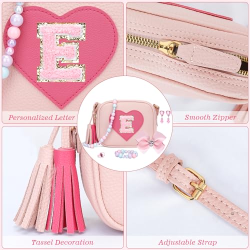 Image of KKXIU Birthday Gifts for Girls Initial Toddler Purse Cute Kids Crossbody Bag