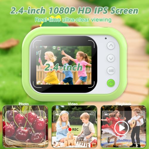 Dinosaur Kids Camera Microscope for Kids Handheld Mini Portable Digital Rechargeable 1000X with 2.4 Screen 1080P 3 in 1 Microscope Photography Recording Age 3-12 Children Students - image 3