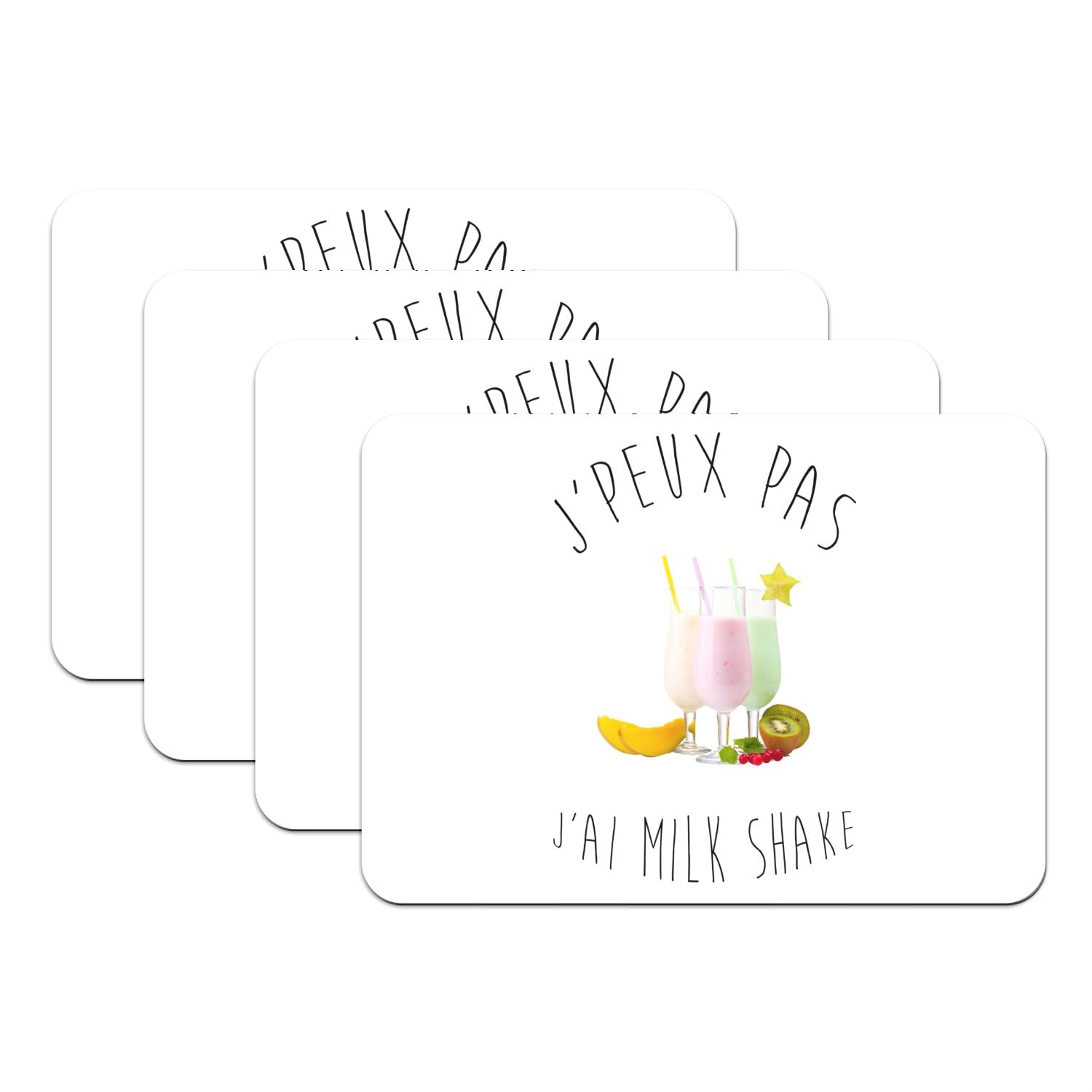 Sets de table humour grand format 39,5x28,5 cm, idée cadeau originale pour la crémaillère