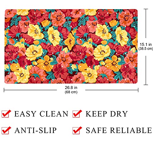 Tapis de baignoire avec ventouses antidérapant lavable en machine pour douche - 5