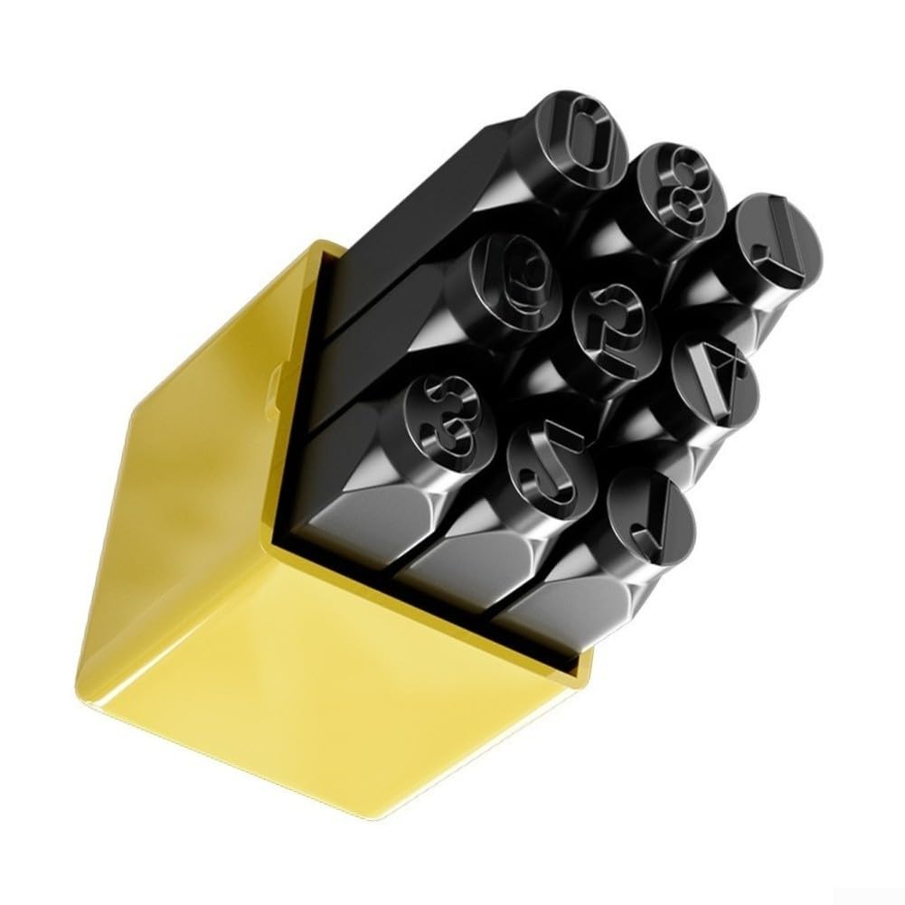 Zestaw stalowych znaczków numerycznych 0-8 6 mm metalowe matryce