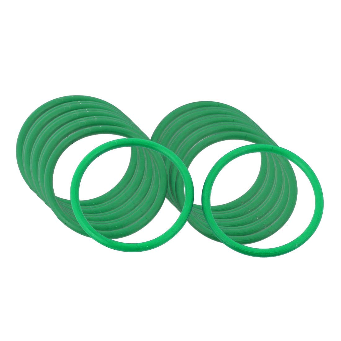 1 junta tórica verde 350 mm x 8 mm | Caucho Fluorescente - FKM/FPM Junta de goma Oring 350 x 8 dureza 75 ShA | Juego de juntas de goma | Surtido de juntas tóricas | Juego de juntas sanitarias