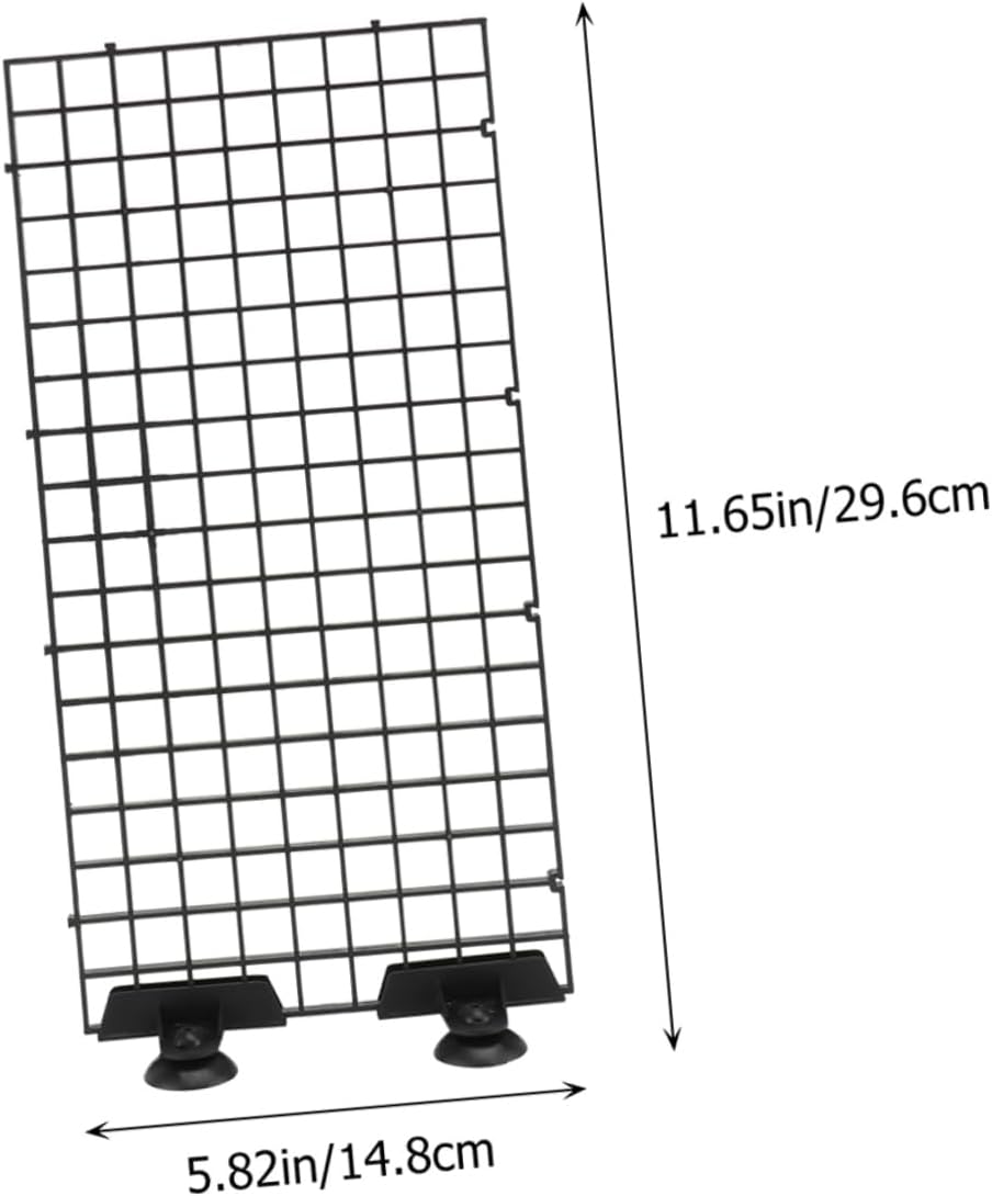 VANZACK 1 Set Aquarium Divider Tray Sturdy Plastic Fish Tank Separator for Isolation Easy Installation Robust Abs Construction Multi Compartment Creation for Fish Management Black